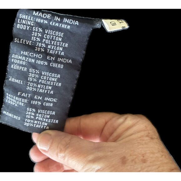 Vintage Colebrook Leather Jacket - Grungecore, Rockercore, Y2K, Goth, Sz M - Picture 6 of 10